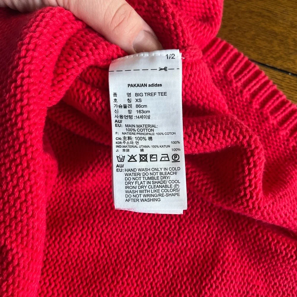 Adidas Women’s Big Trefoil CY5839 Sweater Shirt Sz XS (fits up to Large) - Picture 7 of 10